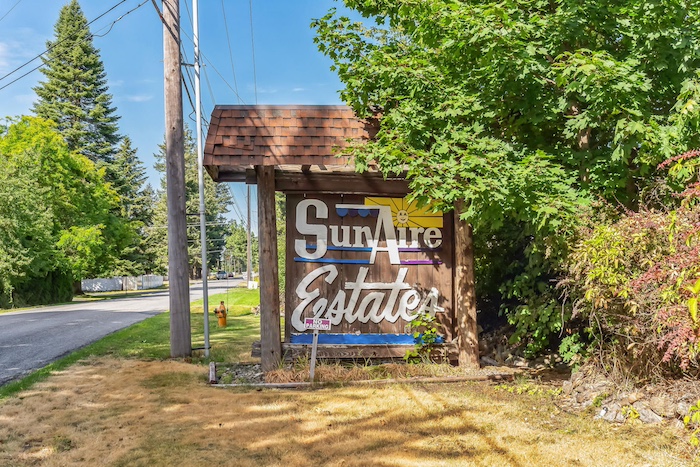 entrance sign